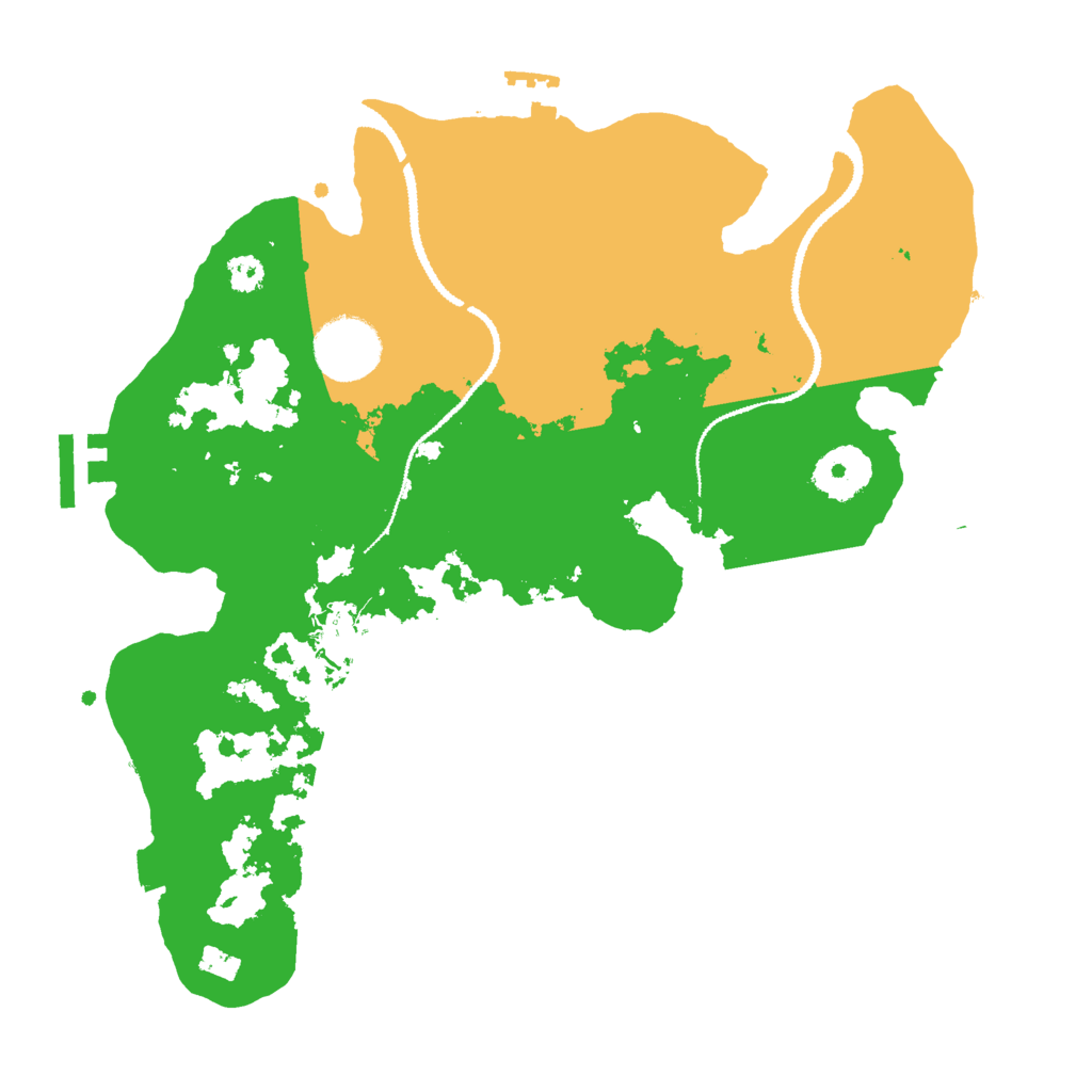 Biome Rust Map: Procedural Map, Size: 3000, Seed: 1584251527