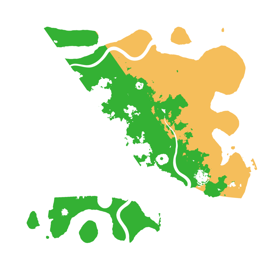 Biome Rust Map: Procedural Map, Size: 3500, Seed: 25379096