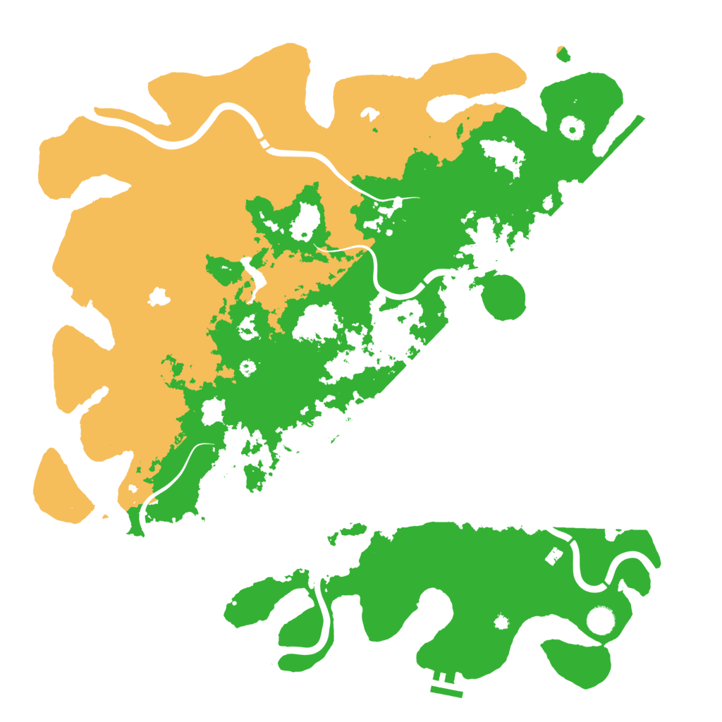 Biome Rust Map: Procedural Map, Size: 4500, Seed: 45465555