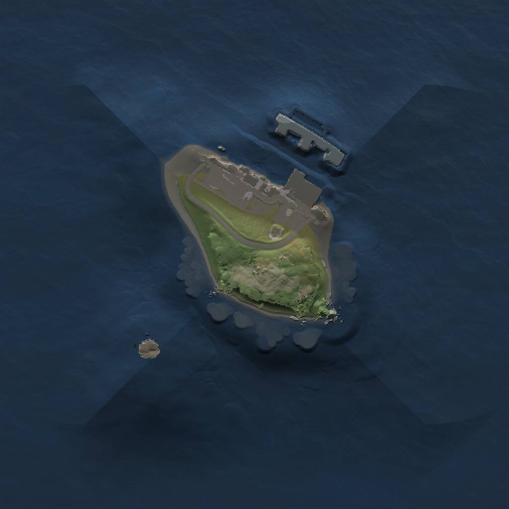 Rust Map: Procedural Map, Size: 1000, Seed: 24456444, 2 Monuments
