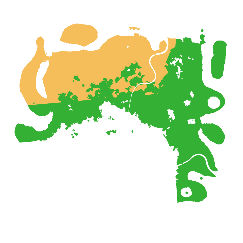 Biome Rust Map: Procedural Map, Size: 3500, Seed: 1558199962