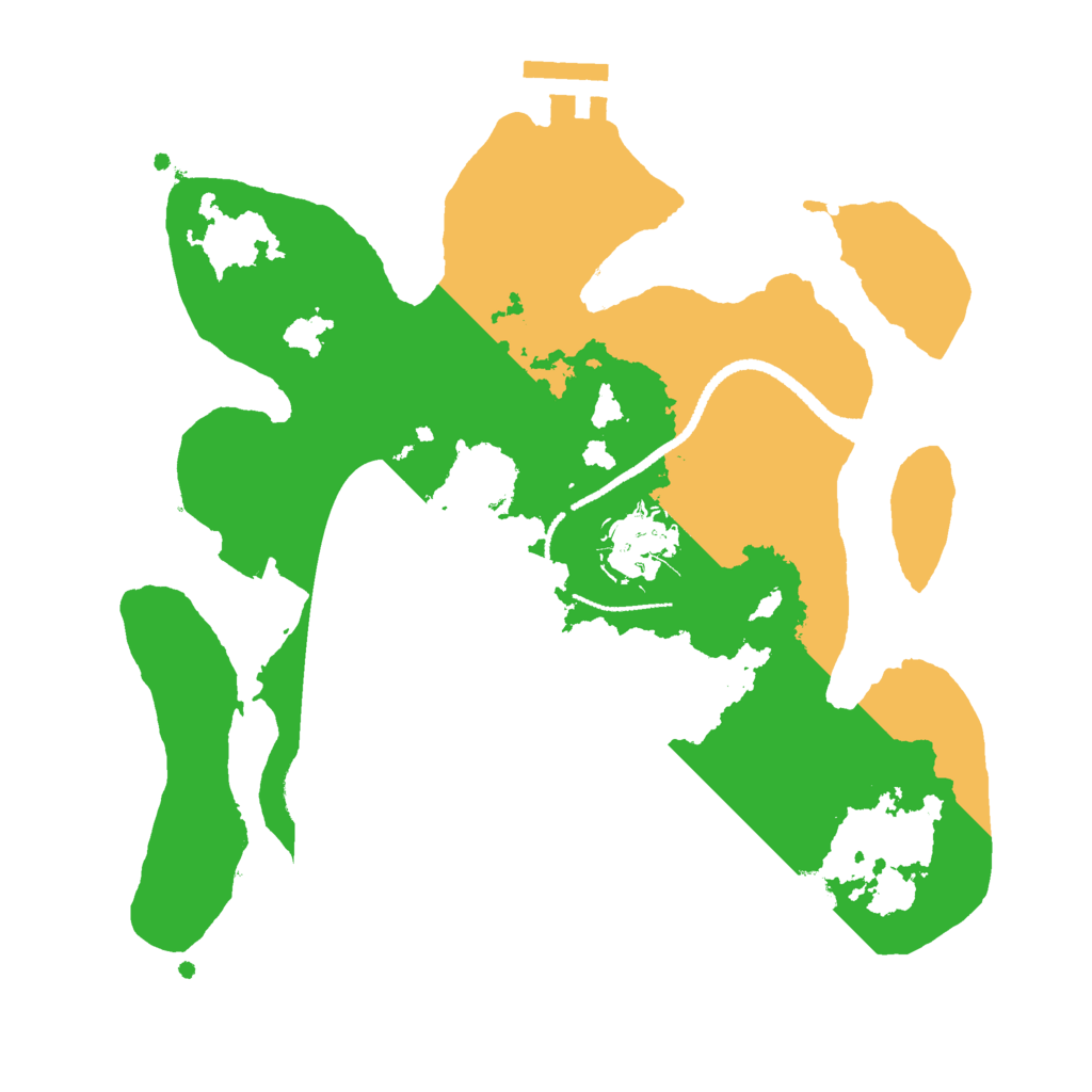 Biome Rust Map: Procedural Map, Size: 2600, Seed: 20000404