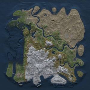 Thumbnail Rust Map: Procedural Map, Size: 4250, Seed: 1466932674, 16 Monuments