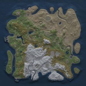 Thumbnail Rust Map: Procedural Map, Size: 4250, Seed: 1466932674, 17 Monuments