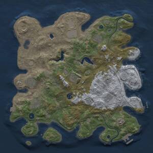 Thumbnail Rust Map: Procedural Map, Size: 4000, Seed: 1479432591, 16 Monuments
