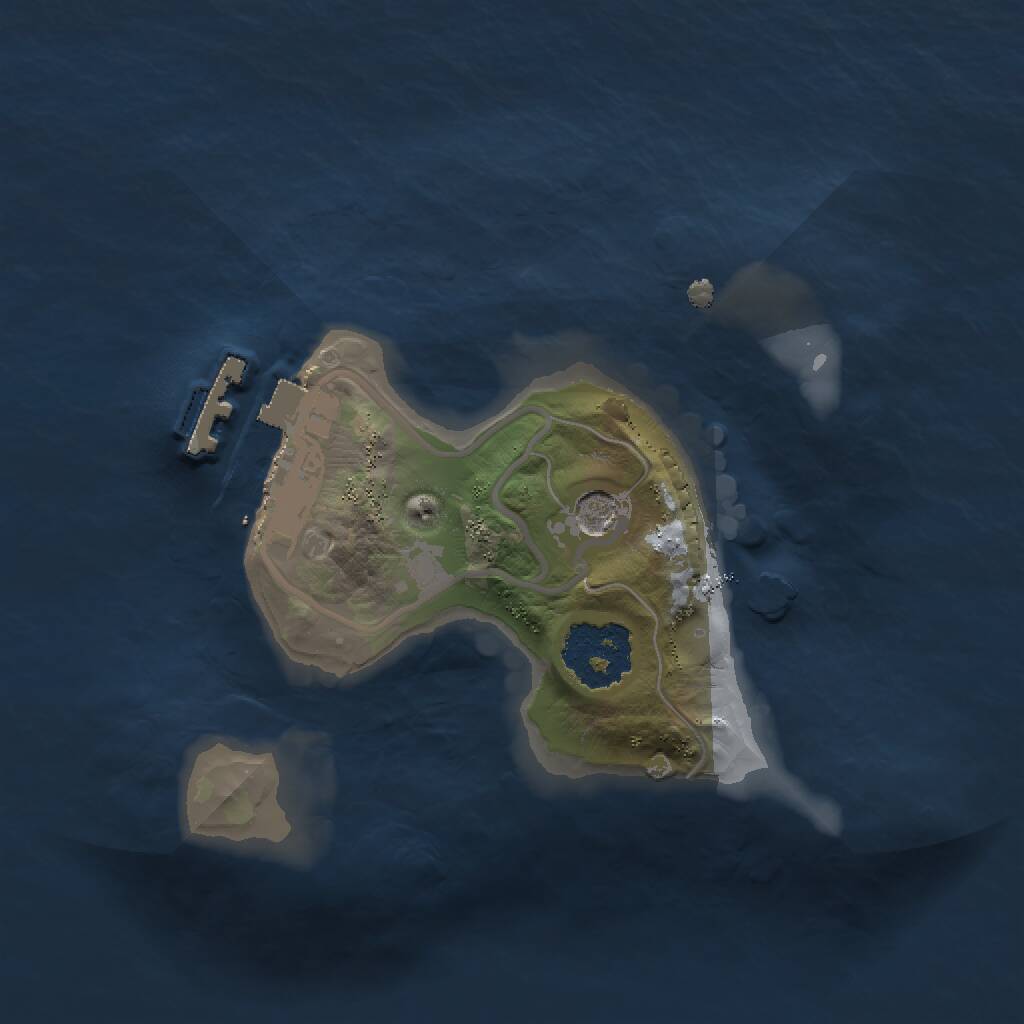 Rust Map: Procedural Map, Size: 1500, Seed: 1321408271, 3 Monuments