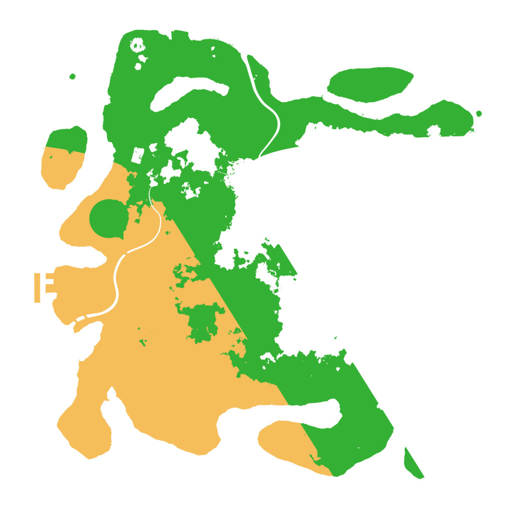 Biome Rust Map: Procedural Map, Size: 3500, Seed: 967354336