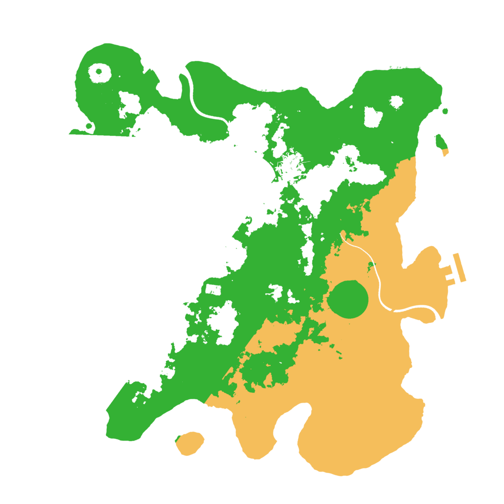Biome Rust Map: Procedural Map, Size: 3500, Seed: 601646583