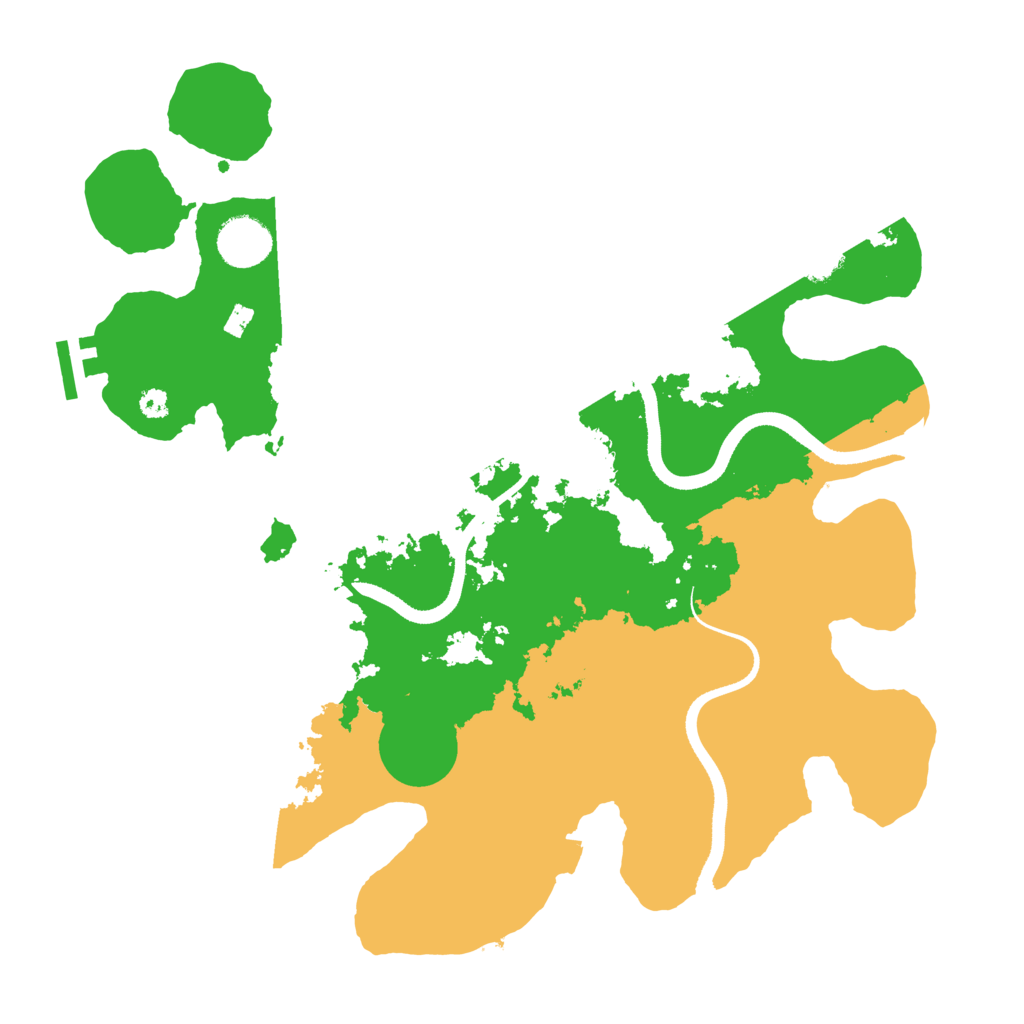 Biome Rust Map: Procedural Map, Size: 3500, Seed: 1233475734