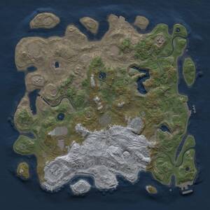 Thumbnail Rust Map: Procedural Map, Size: 4250, Seed: 147859271, 16 Monuments