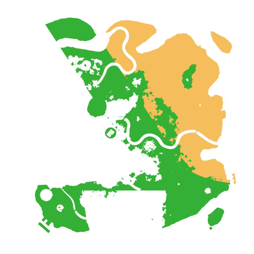 Biome Rust Map: Procedural Map, Size: 3700, Seed: 1684626628