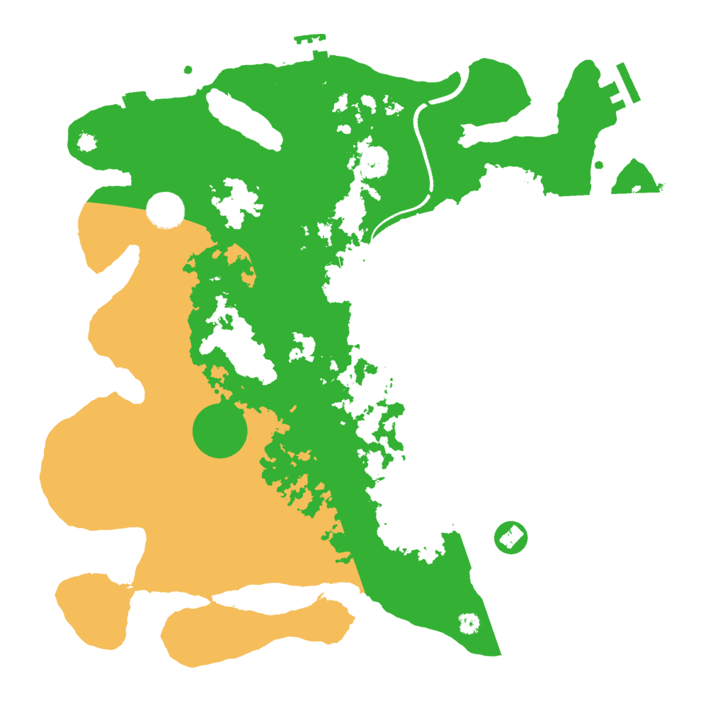 Biome Rust Map: Procedural Map, Size: 3500, Seed: 1917567405
