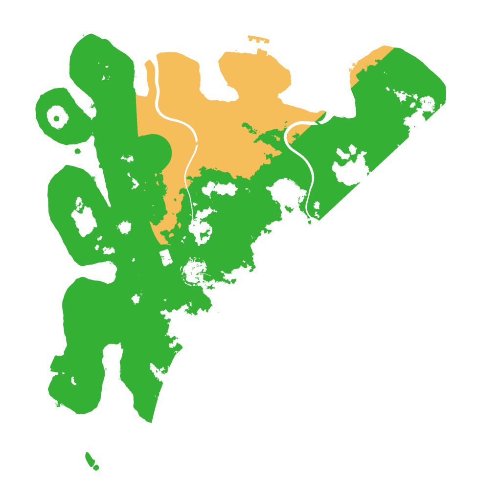 Biome Rust Map: Procedural Map, Size: 3500, Seed: 469595226