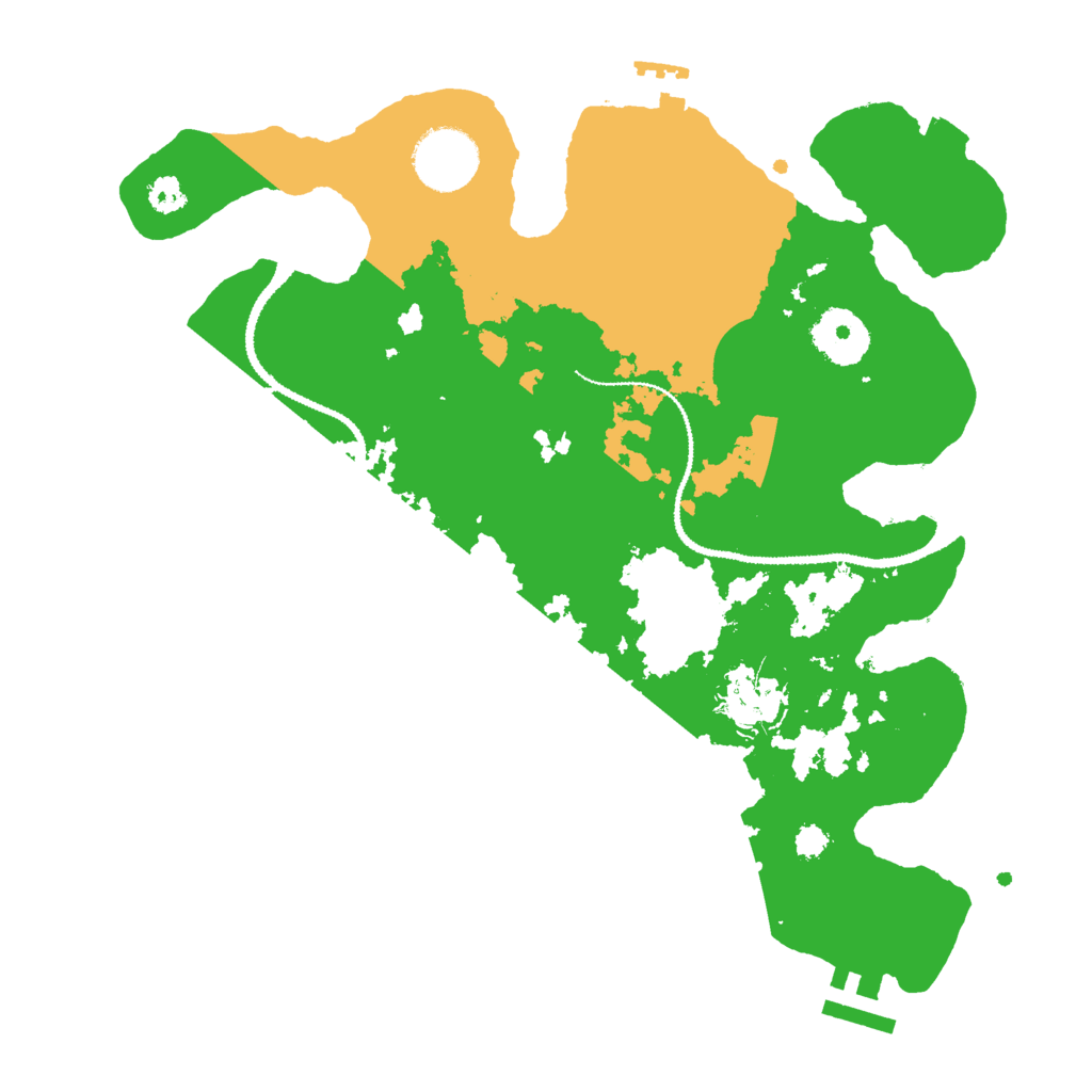 Biome Rust Map: Procedural Map, Size: 3000, Seed: 254818221