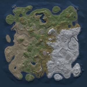 Thumbnail Rust Map: Procedural Map, Size: 4250, Seed: 2002637183, 15 Monuments