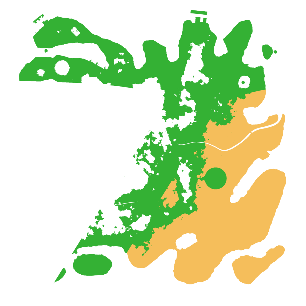 Biome Rust Map: Procedural Map, Size: 3700, Seed: 846588313