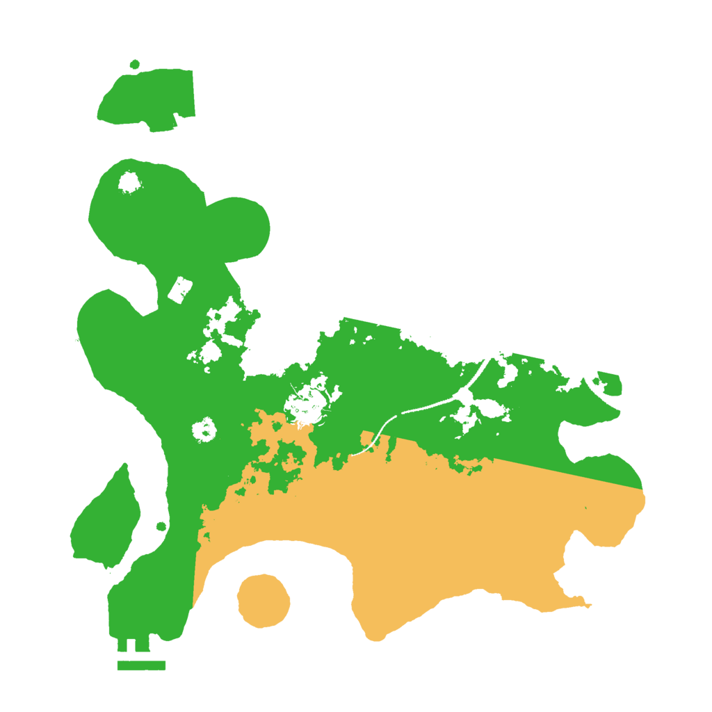 Biome Rust Map: Procedural Map, Size: 3000, Seed: 1019197715