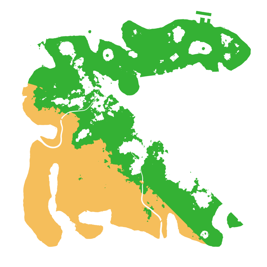 Biome Rust Map: Procedural Map, Size: 3500, Seed: 488530671