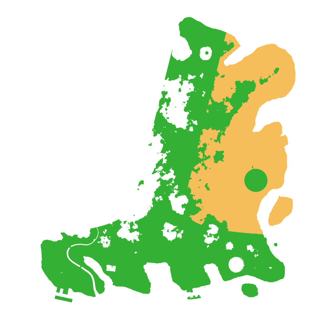 Biome Rust Map: Procedural Map, Size: 3700, Seed: 452589201