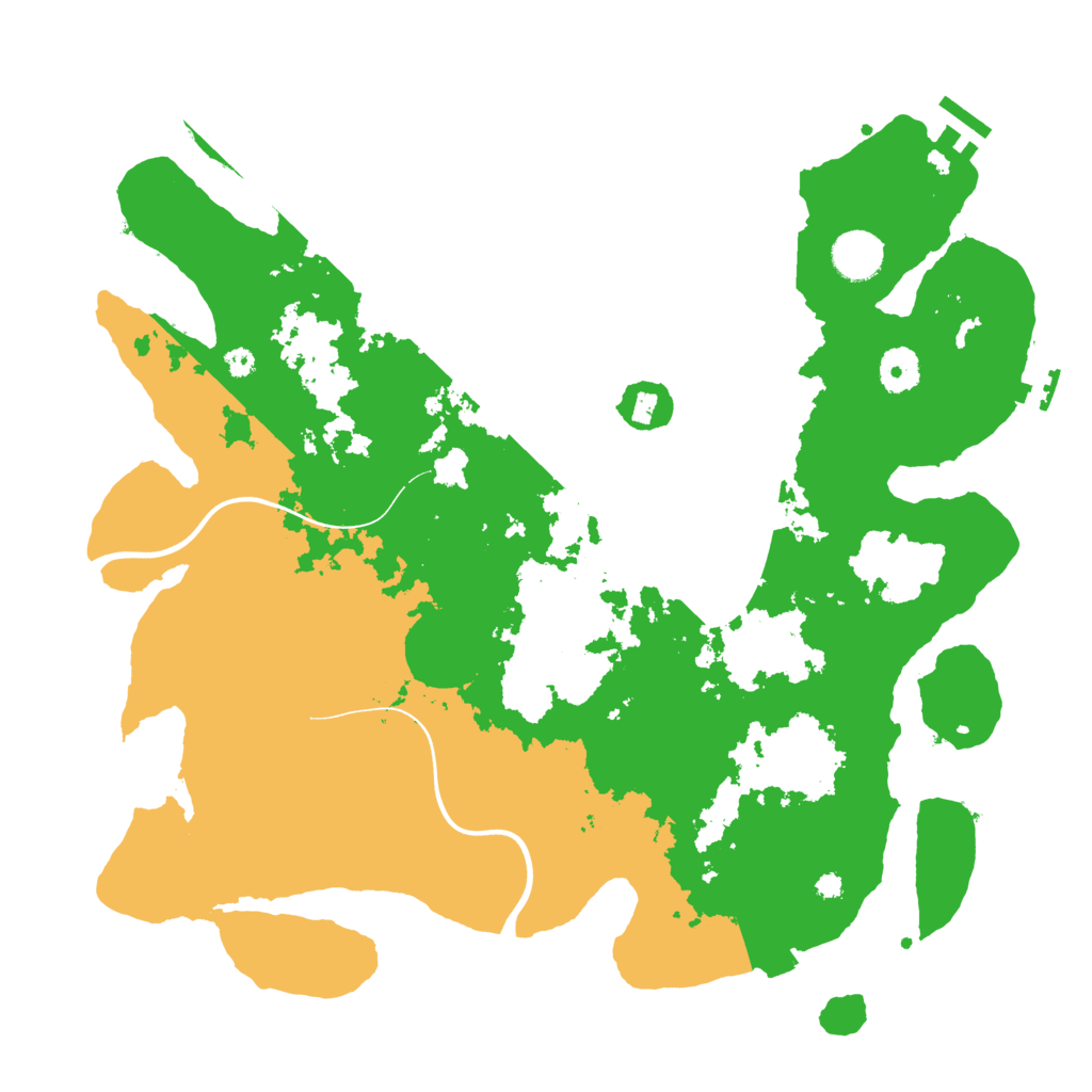Biome Rust Map: Procedural Map, Size: 3800, Seed: 73517