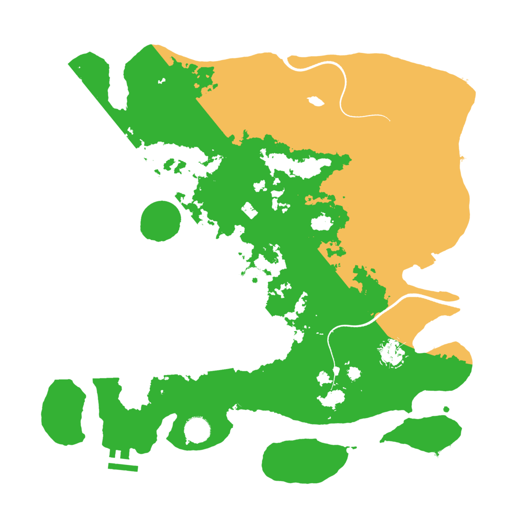 Biome Rust Map: Procedural Map, Size: 3500, Seed: 652632975