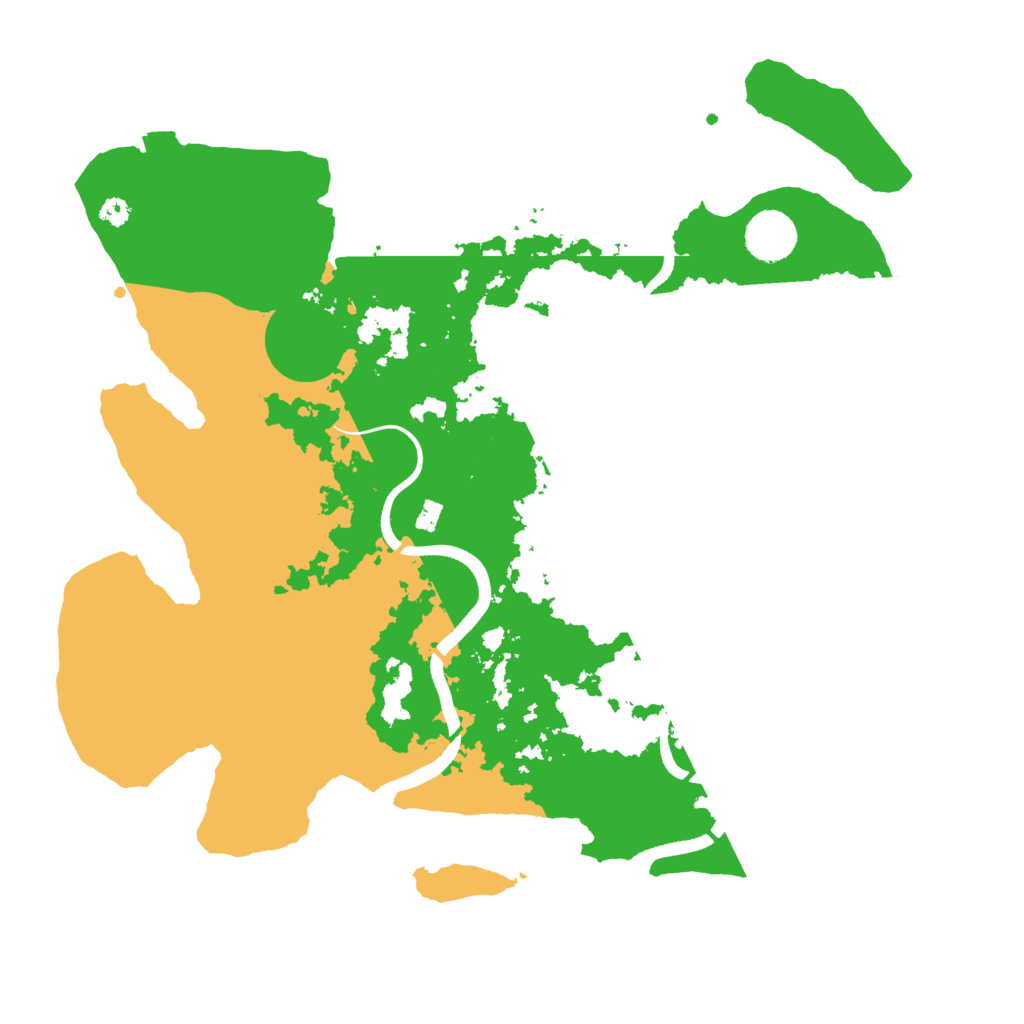 Biome Rust Map: Procedural Map, Size: 3600, Seed: 1224518852