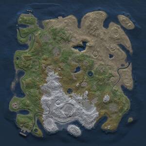Thumbnail Rust Map: Procedural Map, Size: 4250, Seed: 1169330687, 17 Monuments