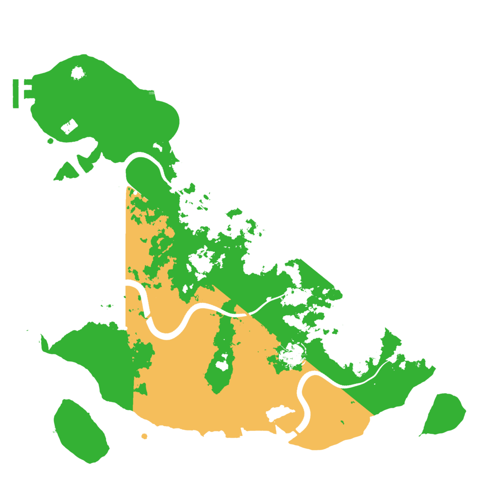 Biome Rust Map: Procedural Map, Size: 3500, Seed: 127983745
