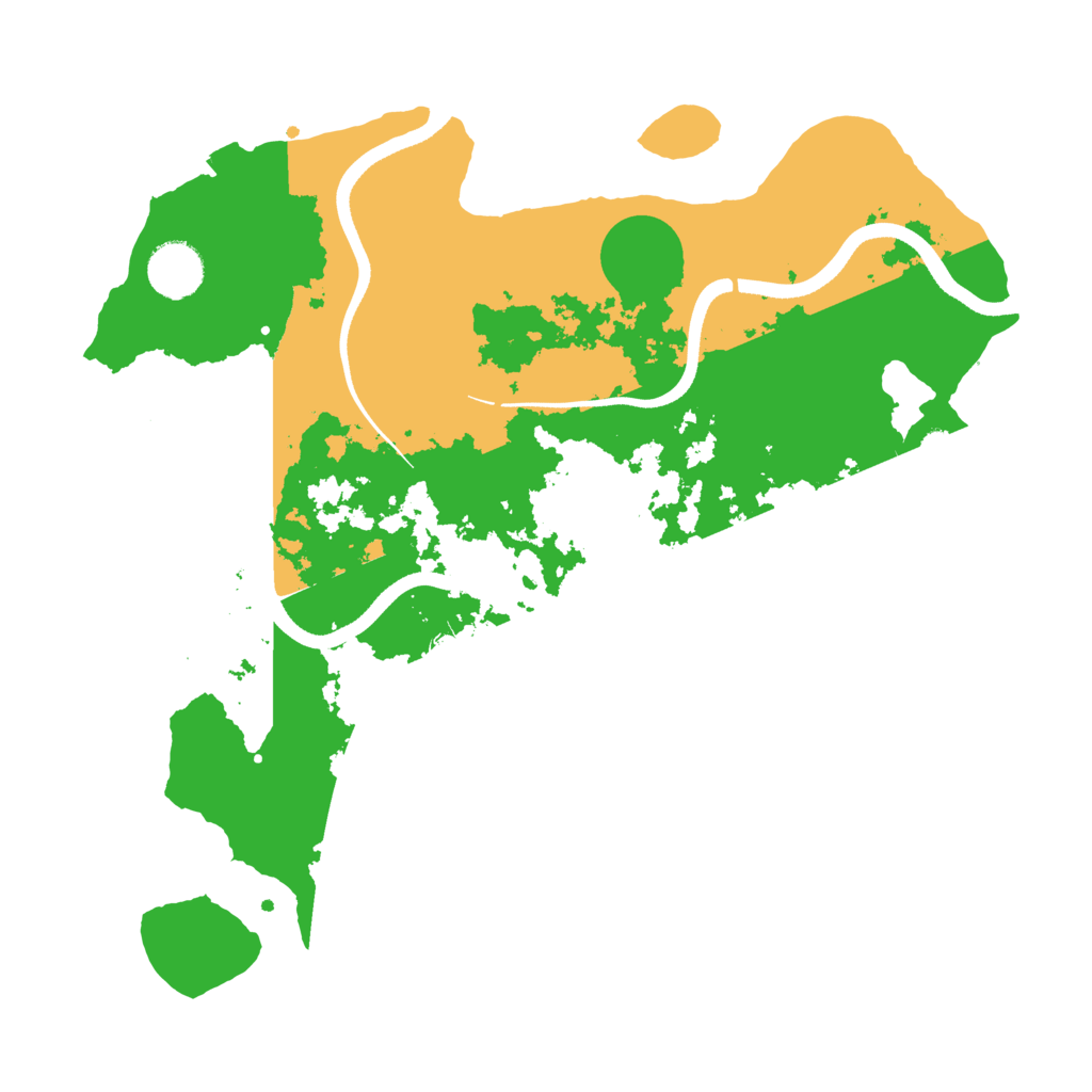 Biome Rust Map: Procedural Map, Size: 3500, Seed: 85894939