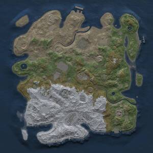 Thumbnail Rust Map: Procedural Map, Size: 3750, Seed: 218648003, 15 Monuments