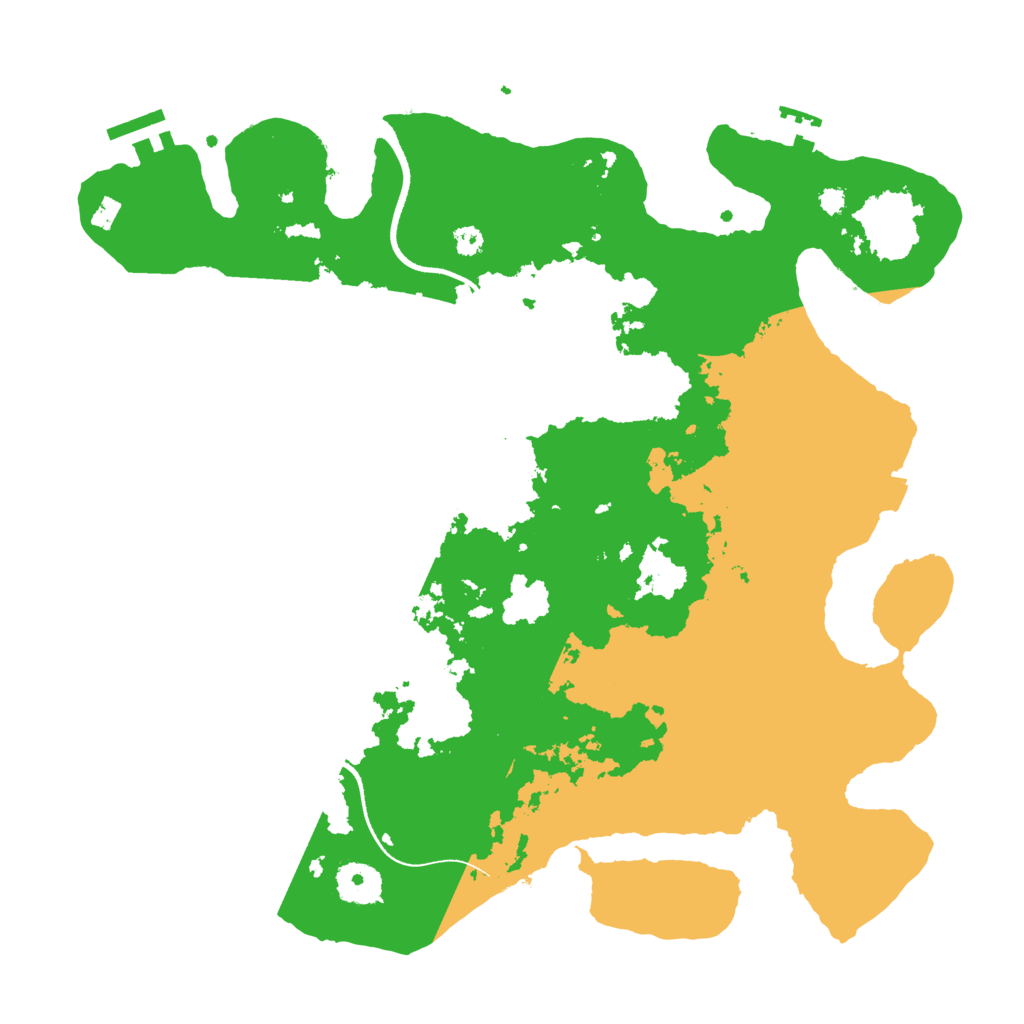Biome Rust Map: Procedural Map, Size: 3500, Seed: 12679916