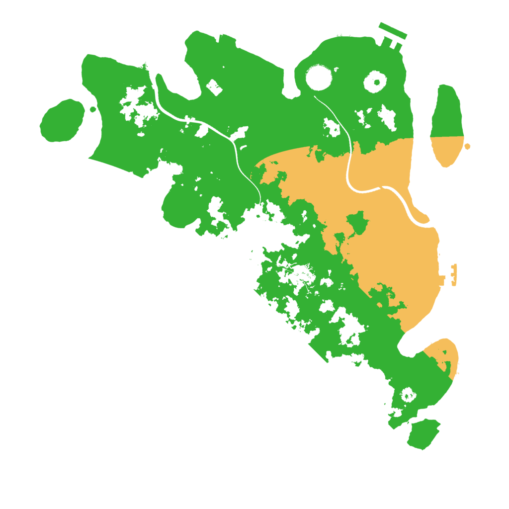 Biome Rust Map: Procedural Map, Size: 3500, Seed: 1062580351