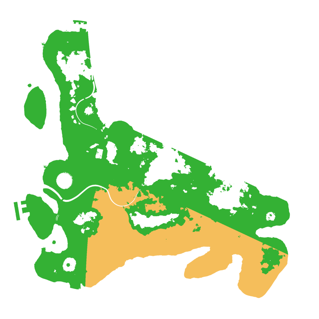 Biome Rust Map: Procedural Map, Size: 3500, Seed: 124205762