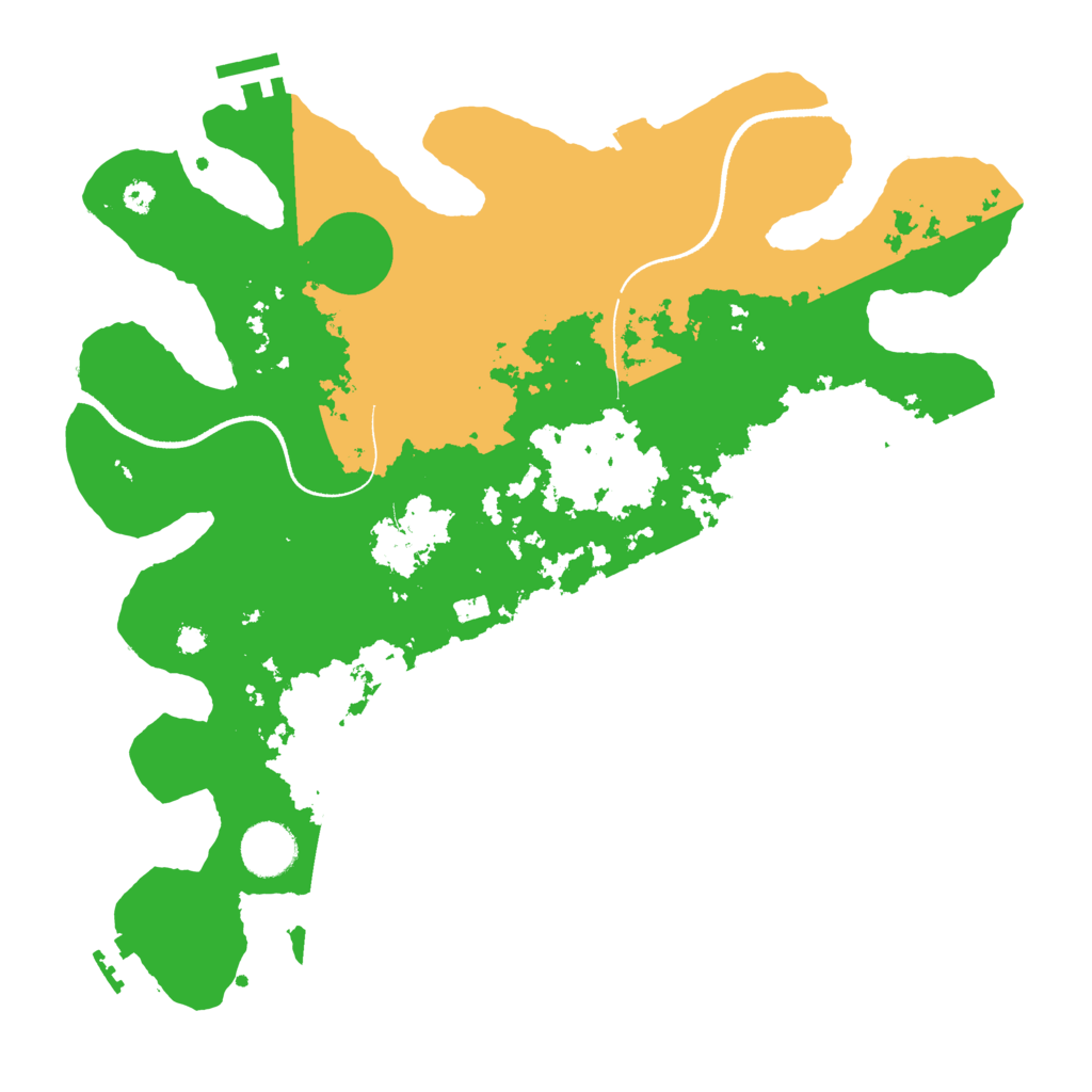 Biome Rust Map: Procedural Map, Size: 3500, Seed: 56058779