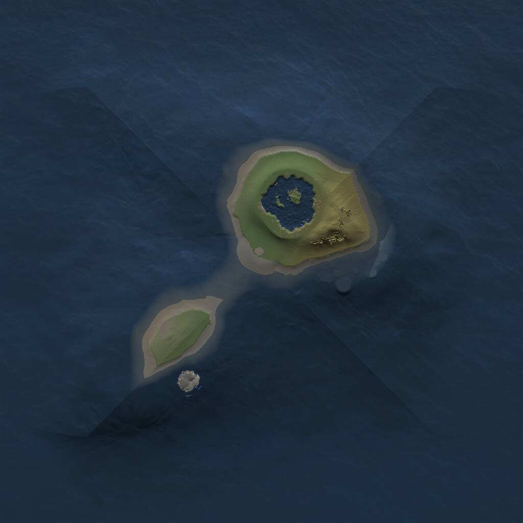 Rust Map: Procedural Map, Size: 1000, Seed: 158435242, 1 Monuments