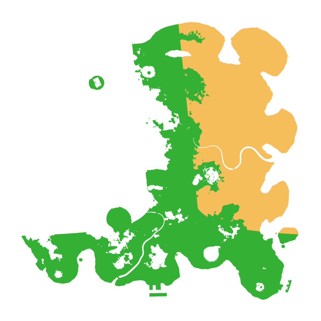 Biome Rust Map: Procedural Map, Size: 3750, Seed: 855303275