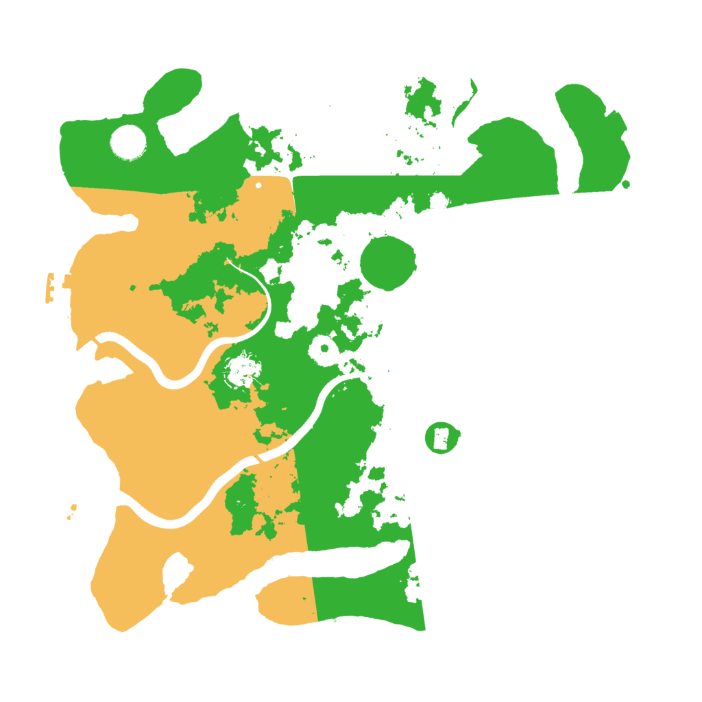 Biome Rust Map: Procedural Map, Size: 3500, Seed: 7471476