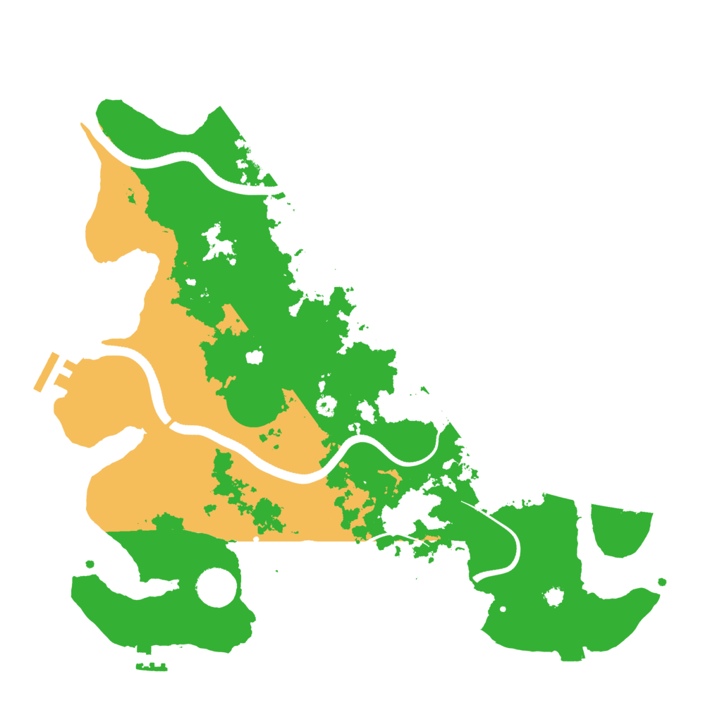 Biome Rust Map: Procedural Map, Size: 3500, Seed: 461873814