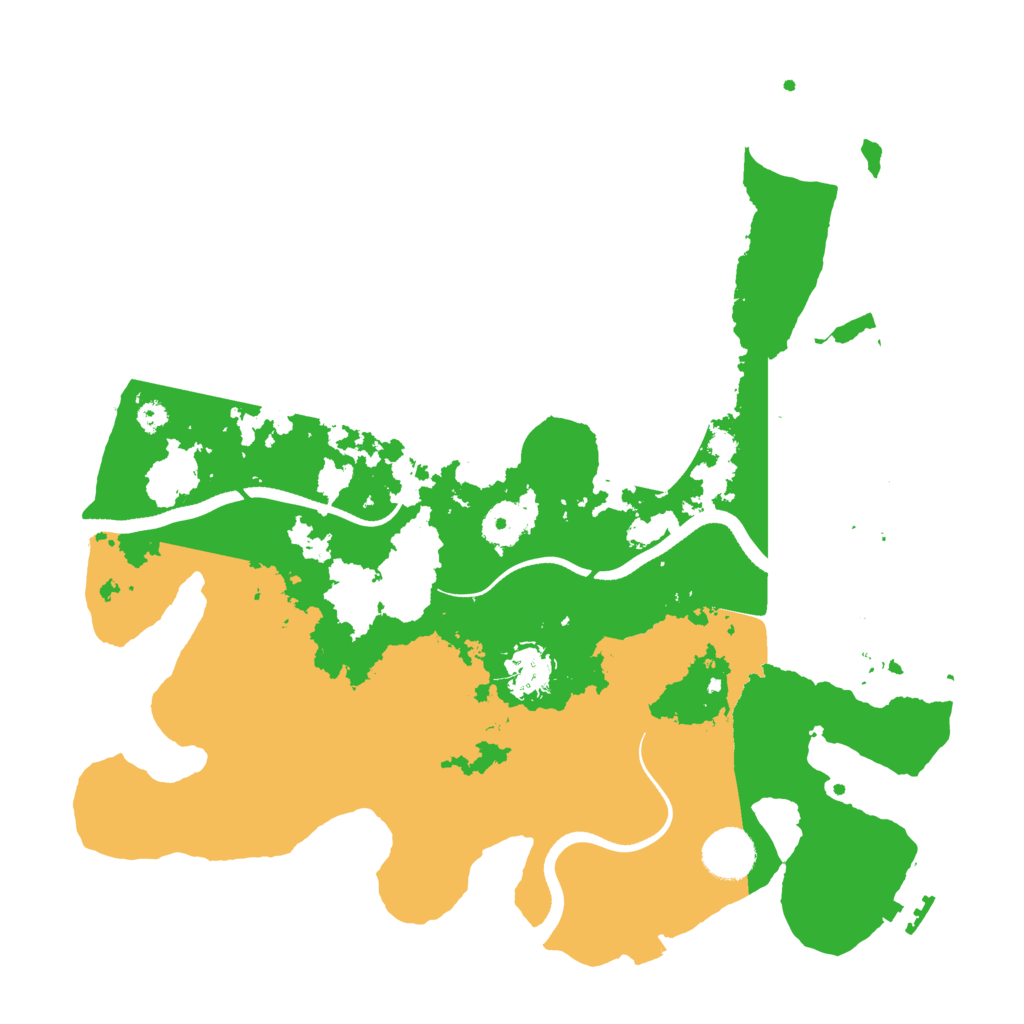 Biome Rust Map: Procedural Map, Size: 3500, Seed: 57985857