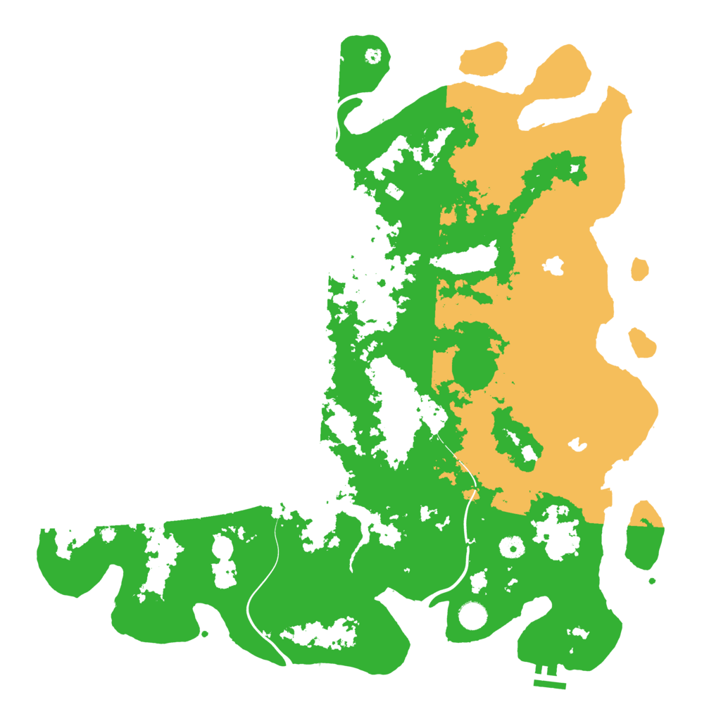 Biome Rust Map: Procedural Map, Size: 4500, Seed: 1537561017