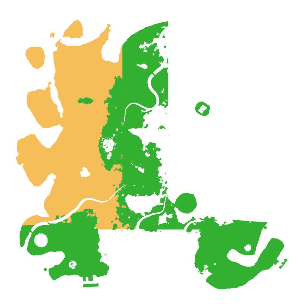Biome Rust Map: Procedural Map, Size: 4000, Seed: 18385