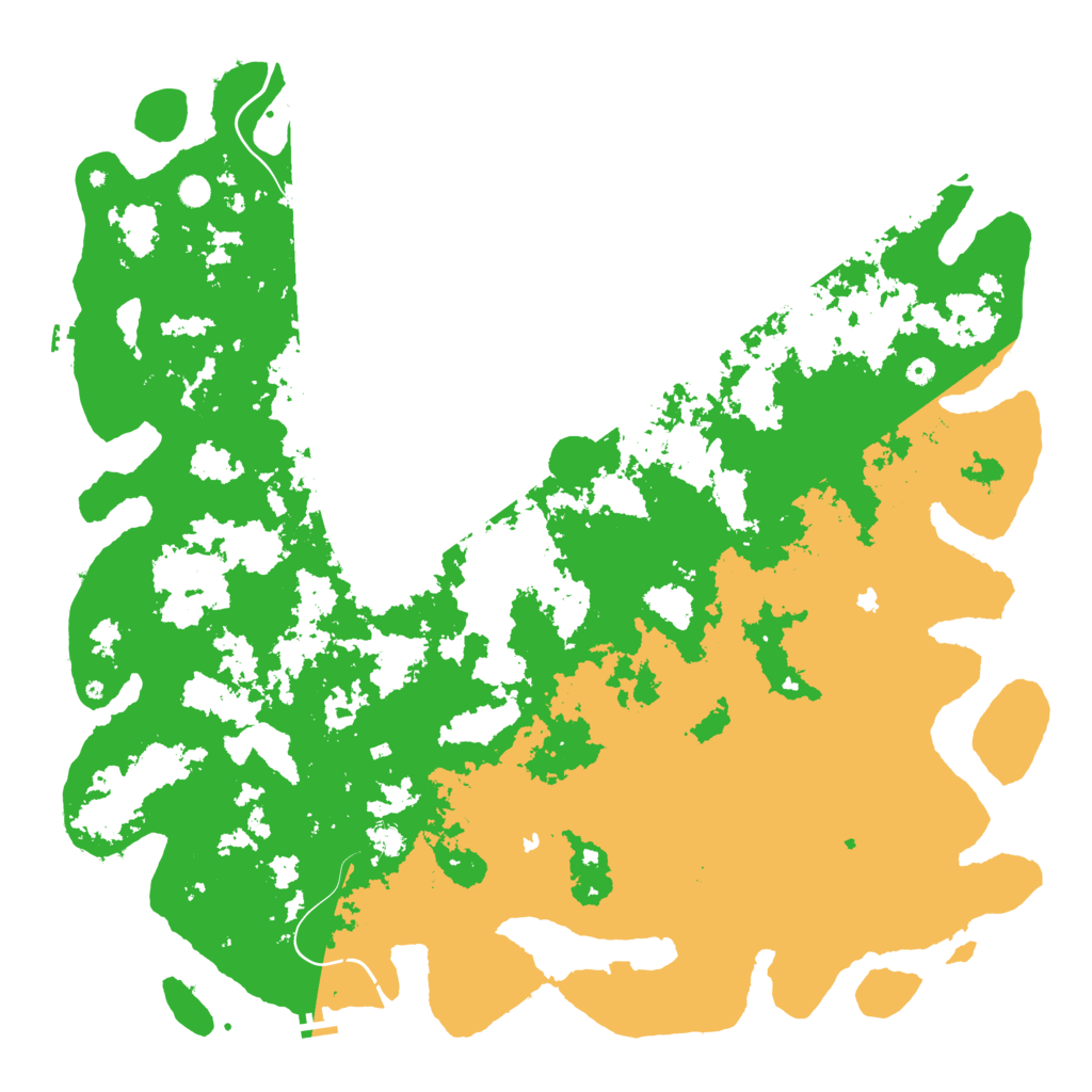 Biome Rust Map: Procedural Map, Size: 6000, Seed: 90253389