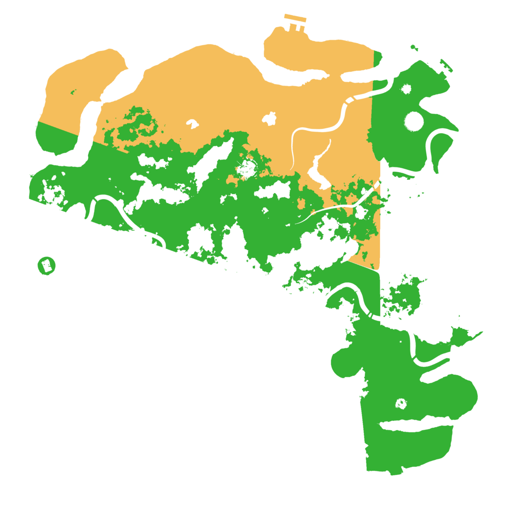 Biome Rust Map: Procedural Map, Size: 4650, Seed: 1306566125