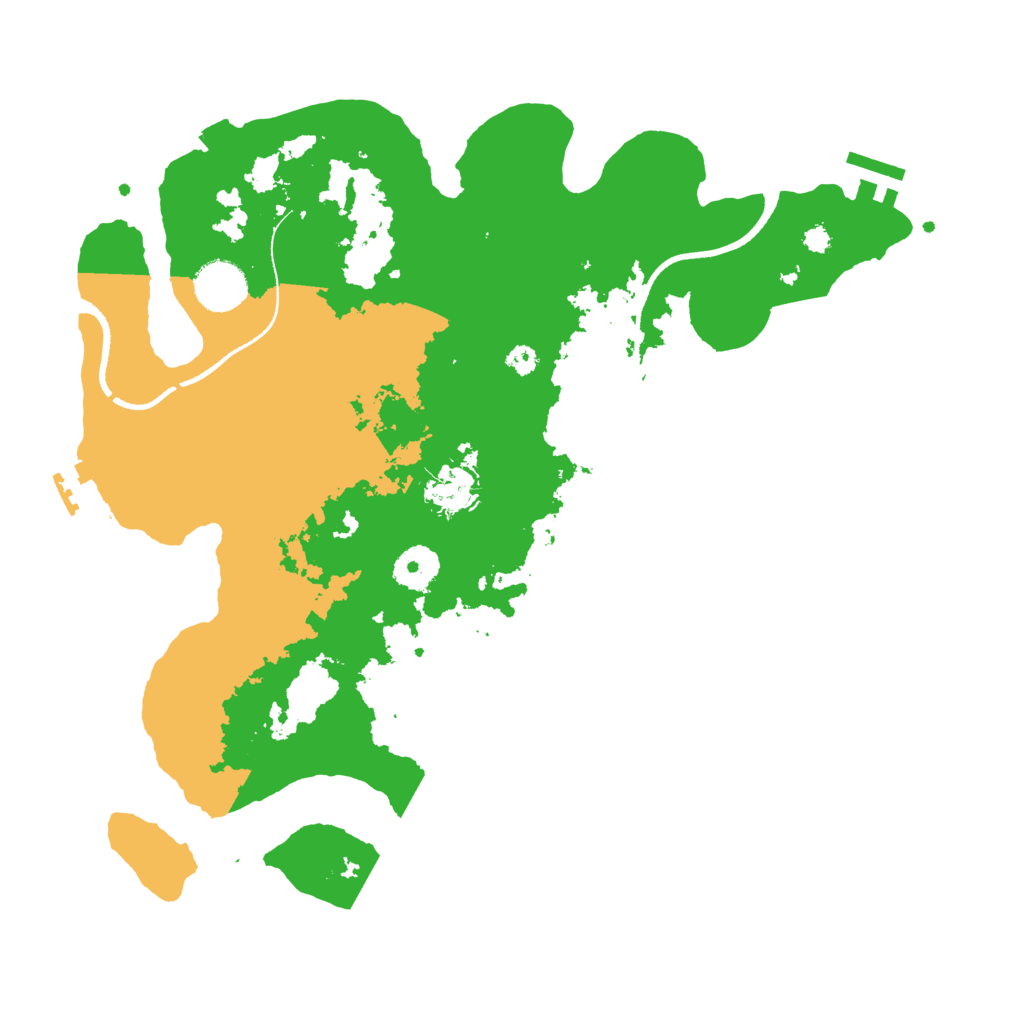 Biome Rust Map: Procedural Map, Size: 3500, Seed: 1465861551