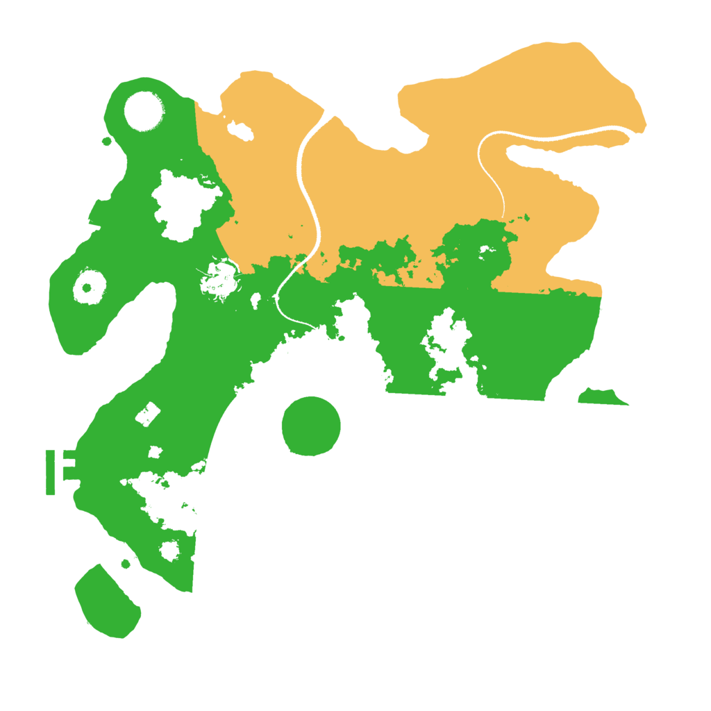 Biome Rust Map: Procedural Map, Size: 3200, Seed: 713708189