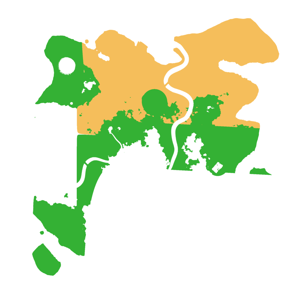 Biome Rust Map: Procedural Map, Size: 3200, Seed: 713708189
