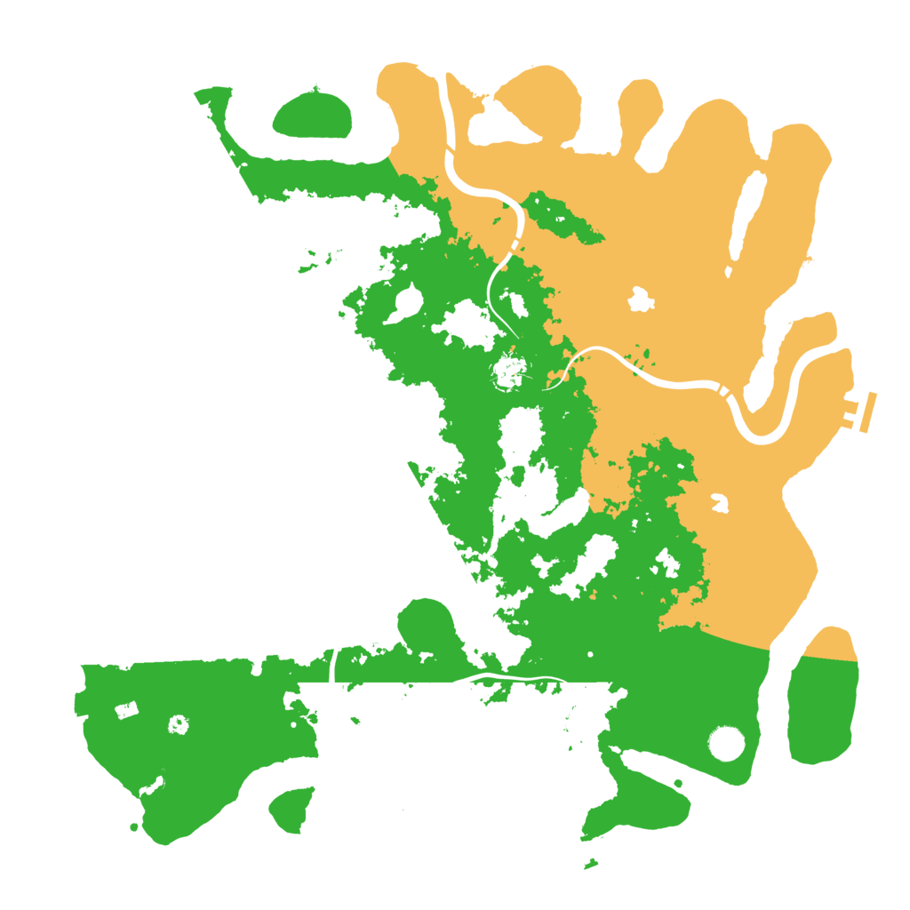 Biome Rust Map: Procedural Map, Size: 4500, Seed: 157675005