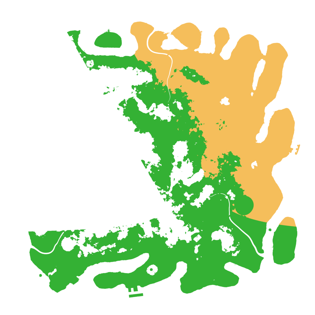 Biome Rust Map: Procedural Map, Size: 4500, Seed: 157675005