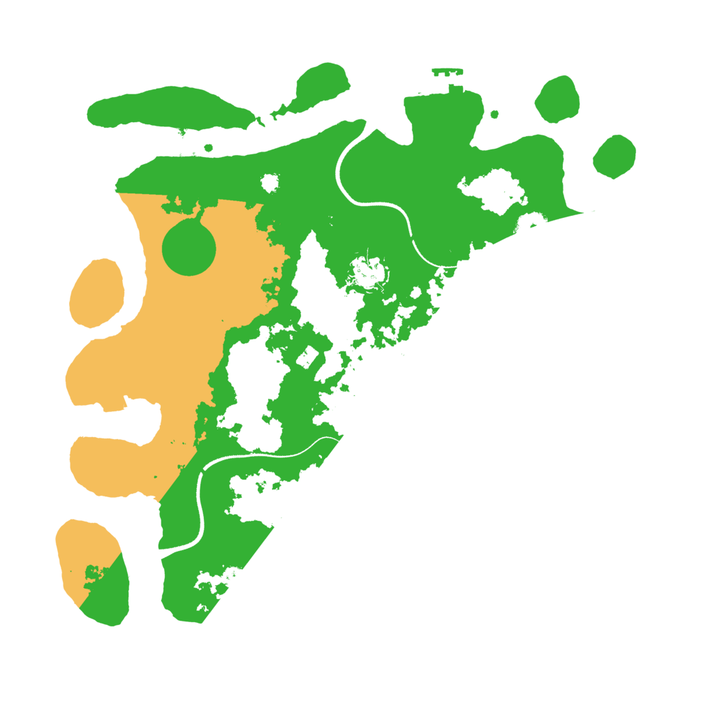 Biome Rust Map: Procedural Map, Size: 3500, Seed: 946149943