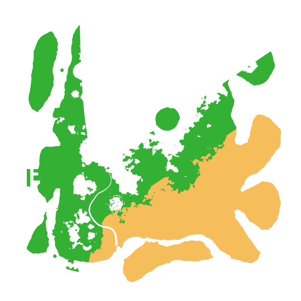 Biome Rust Map: Procedural Map, Size: 3500, Seed: 180001651